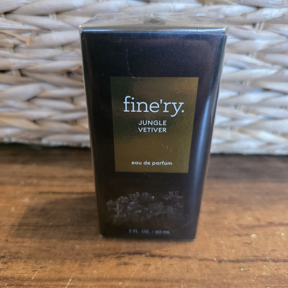 fine'ry Men's Eau De Parfum Cologne Jungle Vetiver 2 fl oz 60 mL New And Sealed